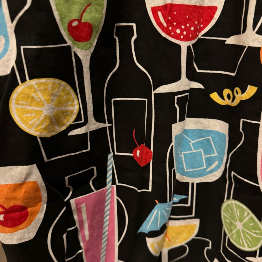 Colorful Cocktail Print Pants - Picture 5 of 8